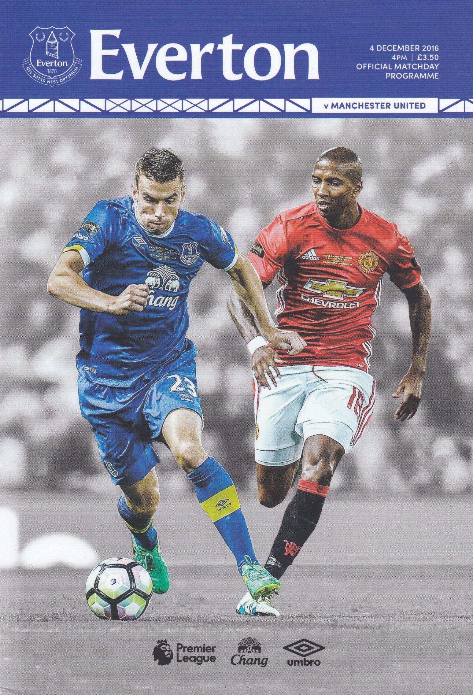 EVERTON v MAN UTD 2016/17